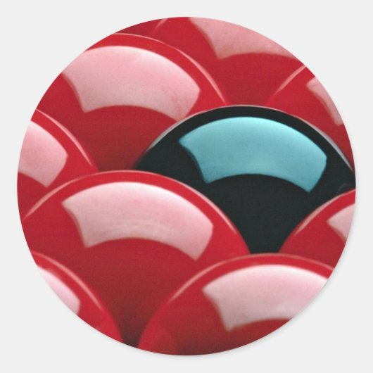 Snookerausrüstung Runder Aufkleber (Vorderseite)