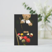 Snookerbär Postkarte (Stehend Vorderseite)