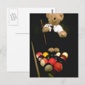 Snookerbär Postkarte (Vorne/Hinten)