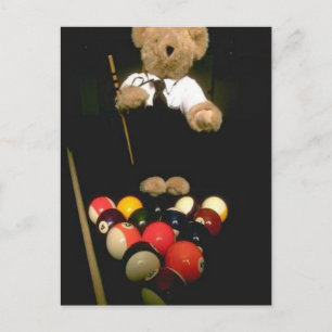 Snookerbär Postkarte