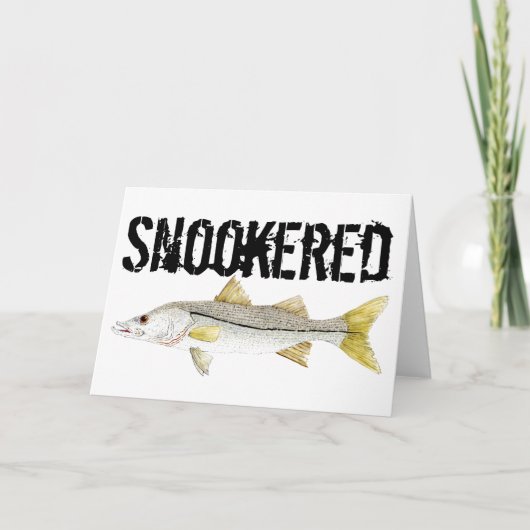 Snookered-Snook Karte (Vorderseite)