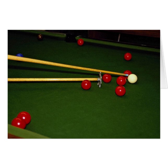Snookerschuß (Vorderseite (Horizontal))