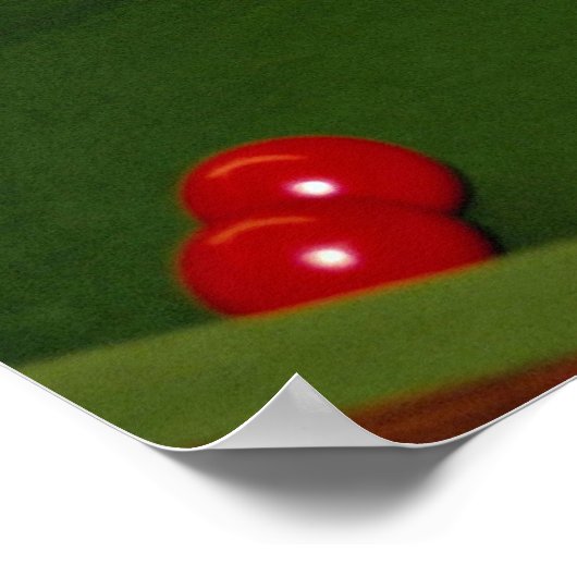Snookerschuss Poster (Ecke)