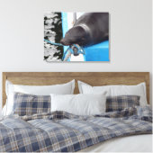 Snoooding Galapagos Sea Lion Leinwanddruck (Insitu (Schlafzimmer))