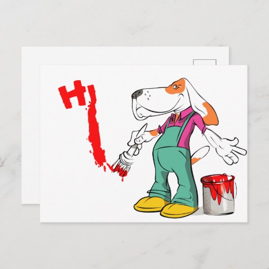 Snoop Hund Postkarte (Vorne/Hinten)