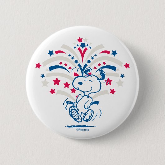 Snoopy 4. Juli Tanz Button (Vorderseite)