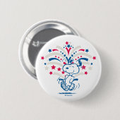 Snoopy 4. Juli Tanz Button (Vorne & Hinten)