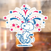 Snoopy 4. Juli Tanz Fensteraufkleber (Blatt 2)