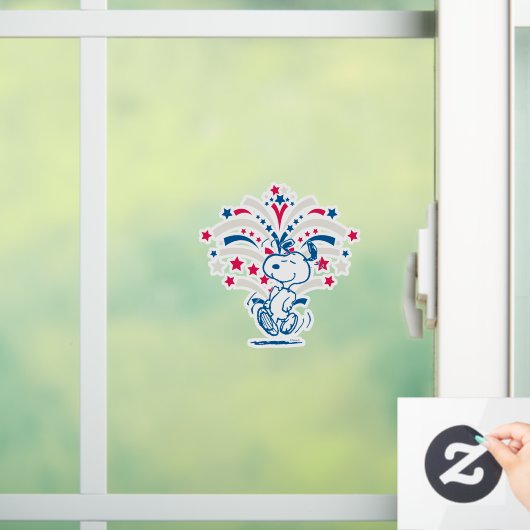 Snoopy 4. Juli Tanz Fensteraufkleber (Zuhause)