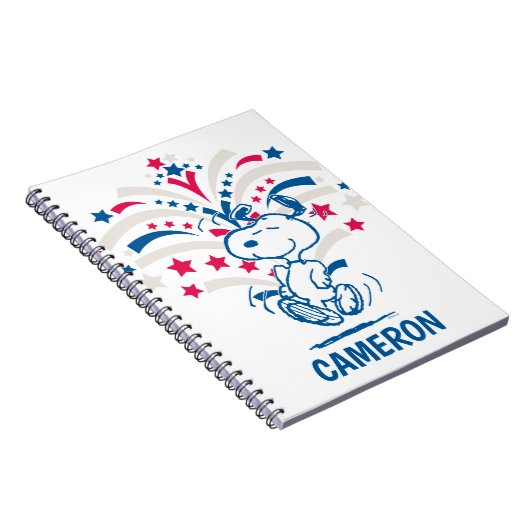 Snoopy 4. Juli Tanz Notizblock (Rechte Seite)