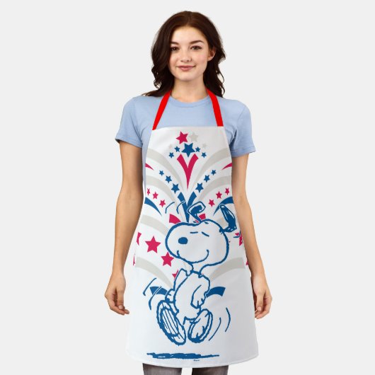 Snoopy 4. Juli Tanz Schürze (Getragen)