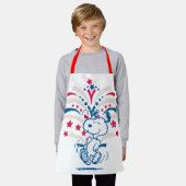 Snoopy 4. Juli Tanz Schürze (Getragen)