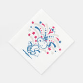 Snoopy 4. Juli Tanz Serviette (Ecke)