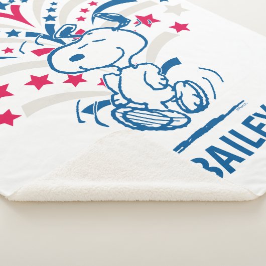 Snoopy 4. Juli Tanz Sherpadecke (3/4)