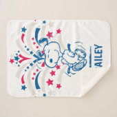 Snoopy 4. Juli Tanz Sherpadecke (Vorderseite (Horizontal))