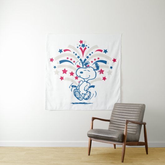 Snoopy 4. Juli Tanz Wandteppich (Beispiel)