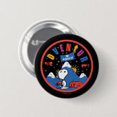 Snoopy Abenteuer Wartet Abschluss Berg Design Button (Vorne & Hinten)