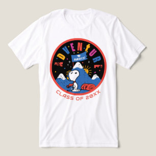 Snoopy Abenteuer Wartet Abschluss Berg Design Tri-Blend Shirt