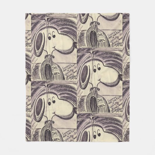 #SNOOPY AKA #JOECOOL FLEECEDECKE (Vorderseite)