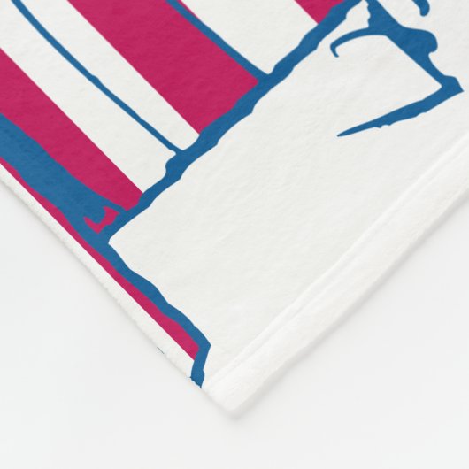 Snoopy am 4. Juli Dog House Fleecedecke (Ecke)