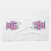 Snoopy am 4. Juli Dog House Geschirrtuch (Horizontal)