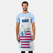 Snoopy am 4. Juli Dog House | Name hinzufügen Schürze (Getragen)