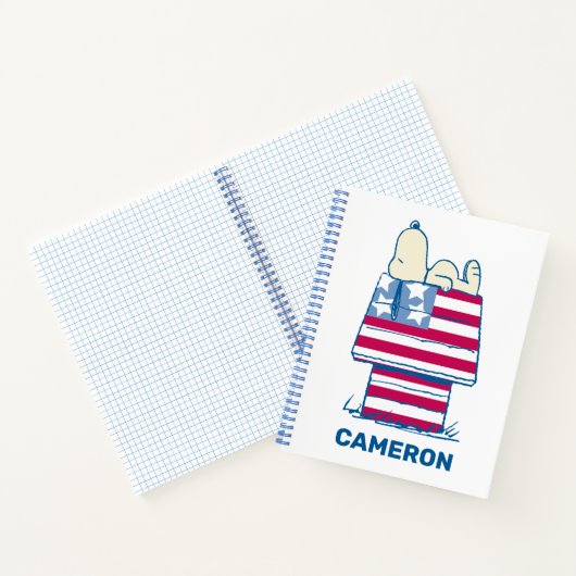 Snoopy am 4. Juli Dog House Notizblock (Innenseite)