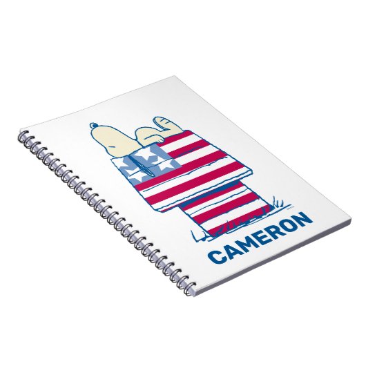 Snoopy am 4. Juli Dog House Notizblock (Rechte Seite)