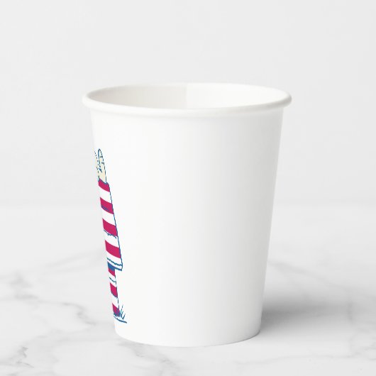 Snoopy am 4. Juli Dog House Pappbecher (Links)