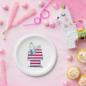 Snoopy am 4. Juli Dog House Pappteller (Party)