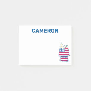 Snoopy am 4. Juli Dog House Post-it Klebezettel