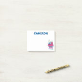 Snoopy am 4. Juli Dog House Post-it Klebezettel (Auf Schreibtisch)