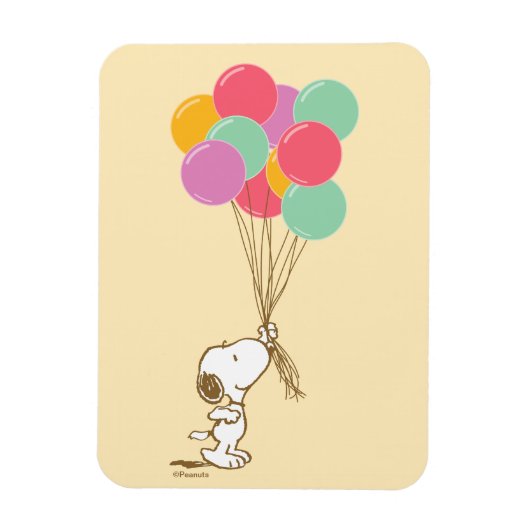 Snoopy and Balloons Magnet (Vertikal)
