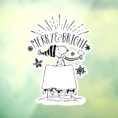 Snoopy and Woodstock - Merry & Bright Fensteraufkleber (Blatt 3)