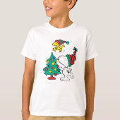 snoopy and woodstock on christmas T-Shirt (Vorderseite)