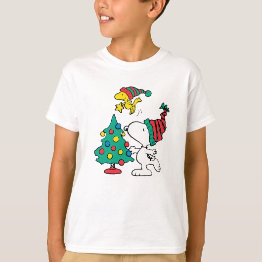 snoopy and woodstock on christmas T-Shirt (Vorderseite)