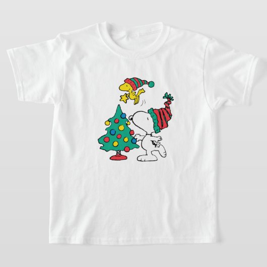 snoopy and woodstock on christmas T-Shirt (Ablage )