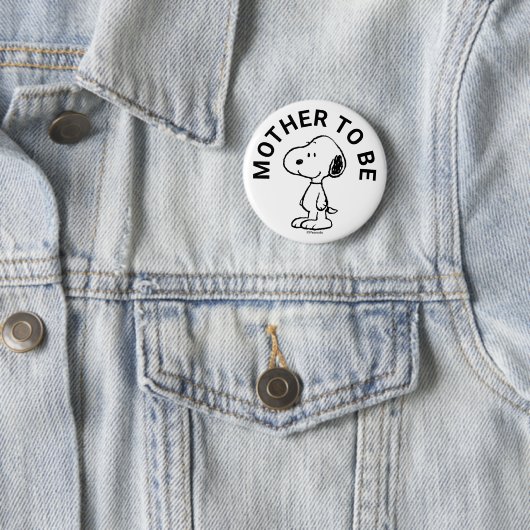 Snoopy Baby Dusche Mutter zu sein Button (Beispiel)