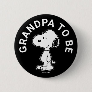 Snoopy Baby Dusche Opa zu sein Button