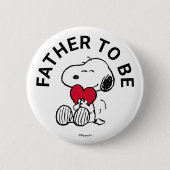 Snoopy Baby Dusche Vater zu sein Button (Vorderseite)