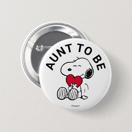 Snoopy Baby Showtante Button (Vorne & Hinten)