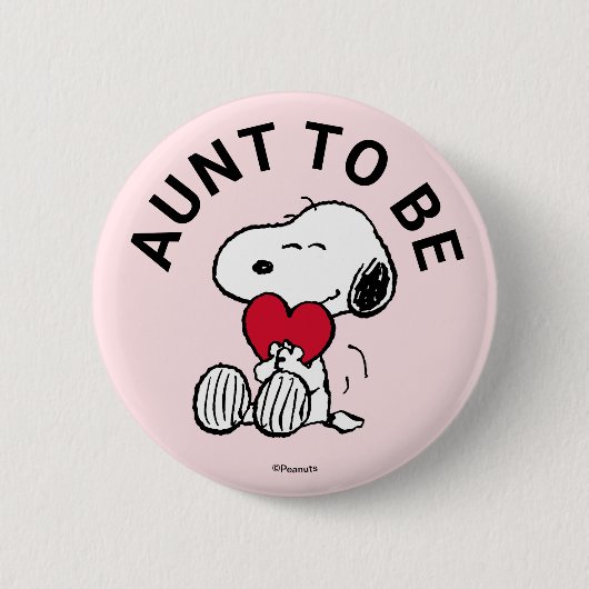 Snoopy Baby Showtante Button (Vorderseite)