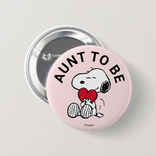 Snoopy Baby Showtante Button (Vorne & Hinten)