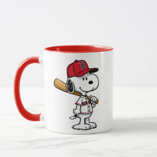 Snoopy Baseball Boston Tasse