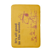 Snoopy | Beagle Scout - Alles Gute im Wald Badematte (Vorderseite Vertikal)