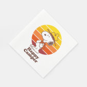 Snoopy | Beagle Scout - Glücklicher Camper Serviette (Ecke)