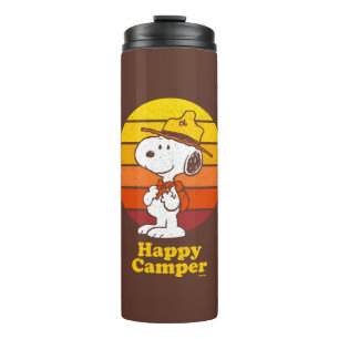 Snoopy Beagle Scout - Glücklicher Camper Thermosbecher