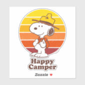 Snoopy | Beagle Scout - Happy Camper Aufkleber (Blatt)
