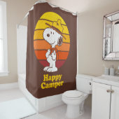 Snoopy | Beagle Scout - Happy Camper Duschvorhang (Beispiel)