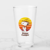 Snoopy | Beagle Scout - Happy Camper Glas (Vorderseite)